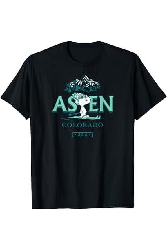 Cartoon - Pe@Nut Mountain Skiing Aspen Colorado Usa Hot Trending T-Shirt Unisex S To 5Xl