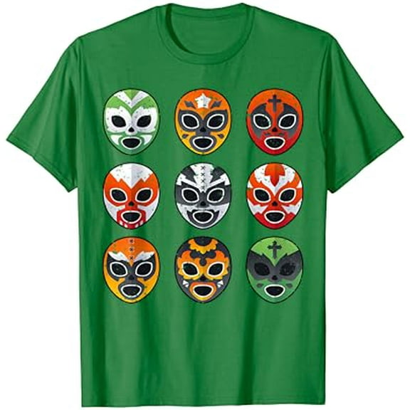 Gildan Cinco De Mayo Lucha Libre Masks Mexican Wrestling Boy Men T-Shirt