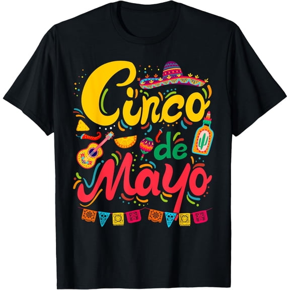 Gildan Cinco De Mayo Mexican Taco Funny 5 De Mayo Lets Fiesta Party T-Shirt