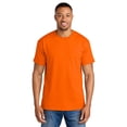 thumbnail image 1 of Gildan Classic Fit Men DryBlend T-Shirt, Short Sleeve Crewneck Tee, Safety Orange, 3XL, 1 of 5