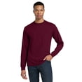 thumbnail image 1 of Gildan Classic Fit Men Long Sleeve T-Shirt, DryBlend Crewneck Tee, Maroon, XL, 1 of 6