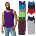 thumbnail image 1 of Gildan Classic Fit Men's Assorted Tank Top, Heavy Cotton Sleeveless Undershirt, 12 Pack Mix Bulk, M, 1 of 6