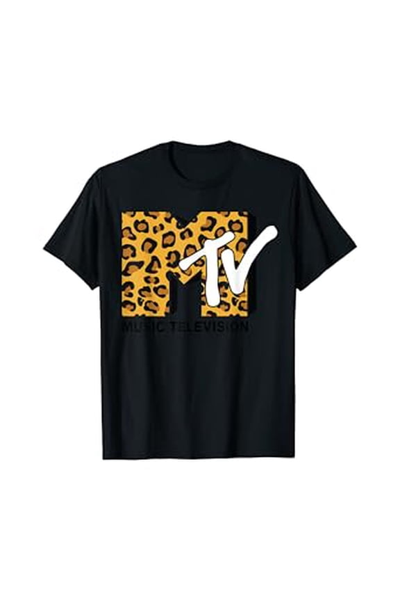 Classic Mtv Logo Leopard Print Hot Trending T-Shirt Unisex S To 5Xl