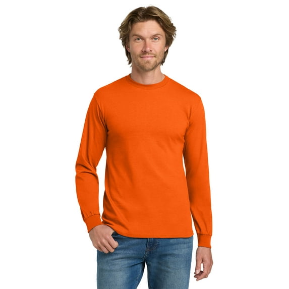 Gildan Cotton Long Sleeve T-Shirt for Men Size up to 3XL