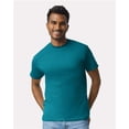 thumbnail image 1 of Gildan Cotton Tee Shirt for Mens Slimmer Body Lightweight Casual Crew Neck T-Shirt for Men - Galapagos Blue - L, 1 of 1