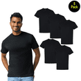 thumbnail image 1 of Gildan Crew Neck Heavy Cotton T-Shirt, Men Short Sleeve Classic Fit Blank Tee, Black, XL, 5 Pack, 1 of 6