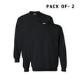 thumbnail image 1 of Gildan Crewneck Sweatshirt | Men, Women M Size Casual Long Sleeve Fleece Feel Black Sweatshirt - Pack of 2, 50/50 Cotton/Polyester, 1 of 5