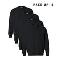 thumbnail image 1 of Gildan Crewneck Sweatshirt | Men, Women XL Size Casual Long Sleeve Fleece Feel Black Sweatshirt - Pack of 4, 50/50 Cotton/Polyester, 1 of 5
