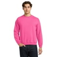thumbnail image 1 of Gildan Men's Heavy Blend Fleece Crewneck Sweatshirt Pullover Fleece in Safety Pink up to Size 2XL, 1 of 5