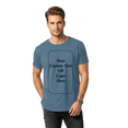 thumbnail image 1 of Gildan Custom T-Shirt, Personalized Logo, Text or Picture Tee for Business, Events or Gifts, Indigo Blue Tee, L, 1 of 5