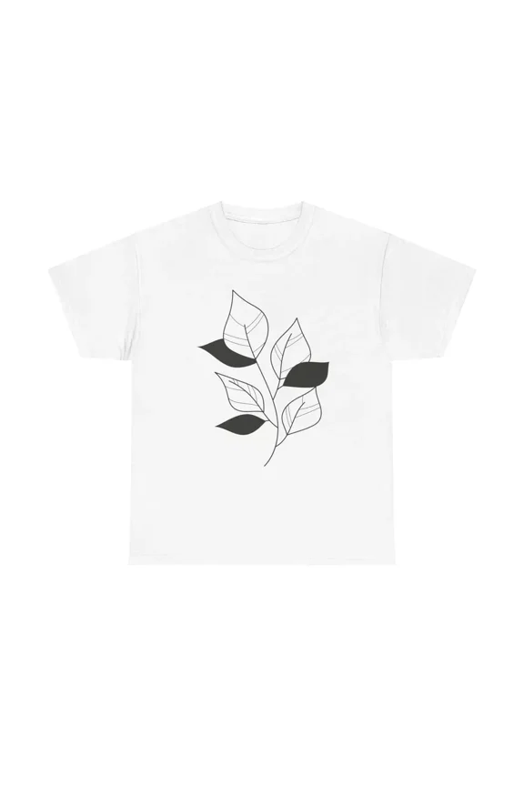 Cute Leafy Floral Graphic T-Shirt