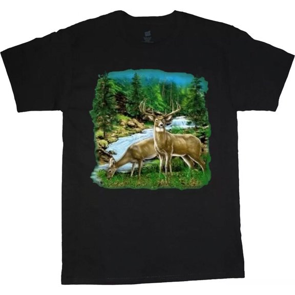 Gildan Deer Hunting T-Shirt Mens Graphic Tee Gear Accessories Gifts Gift For Men Women Unisex Tee