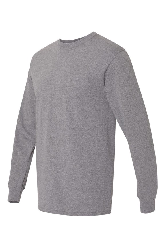 - DryBlend 50/50 Long Sleeve T-Shirt - 8400 - Graphite Heather - Size: 2XL
