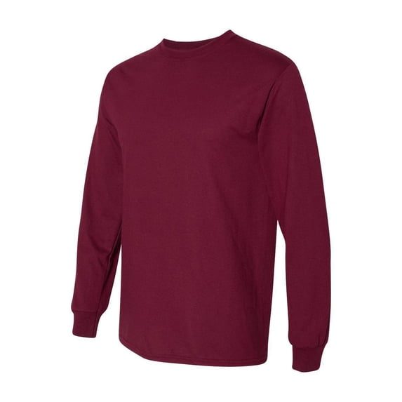 Gildan - DryBlend 50/50 Long Sleeve T-Shirt - 8400 - Maroon - Size: M