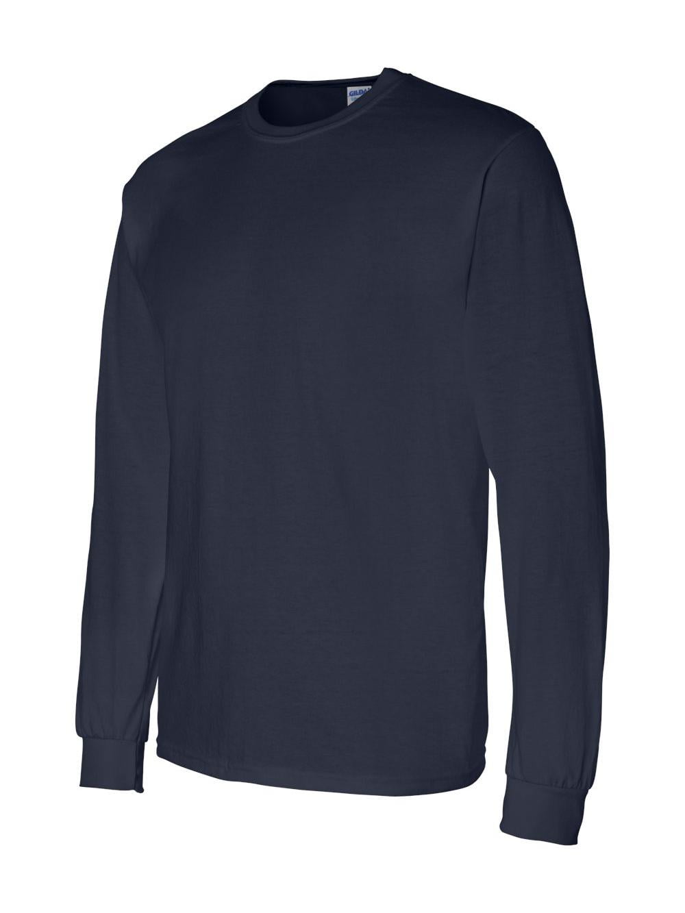 Gildan DryBlend 50 50 Long Sleeve T Shirt 8400 Navy Size XL Walmart
