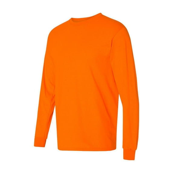 Gildan - DryBlend 50/50 Long Sleeve T-Shirt - 8400 - Safety Orange - Size: 3XL