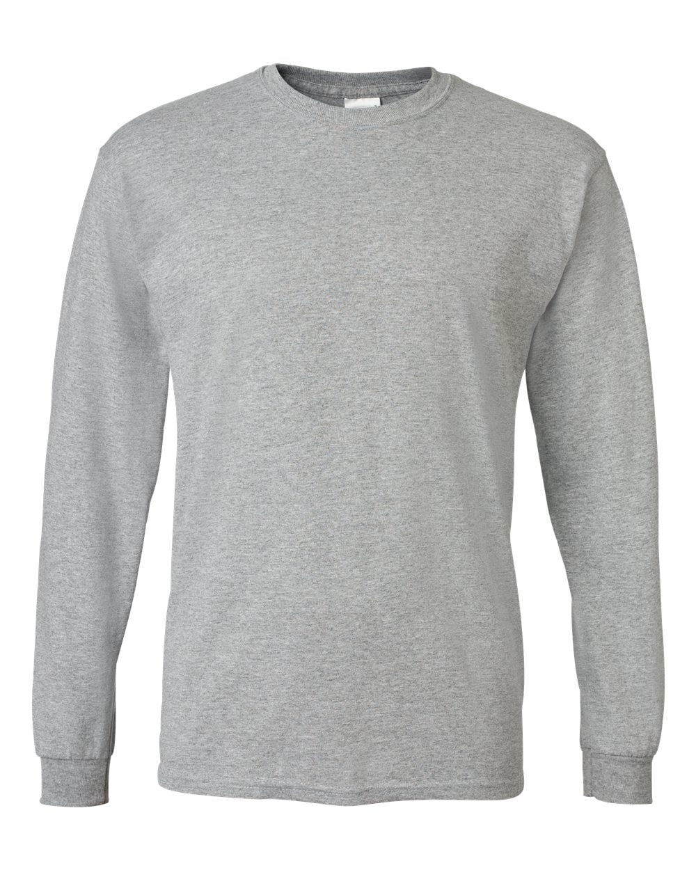 Adult 5.5 oz., 50/50 Long-Sleeve T-Shirt - ASH GREY - M 