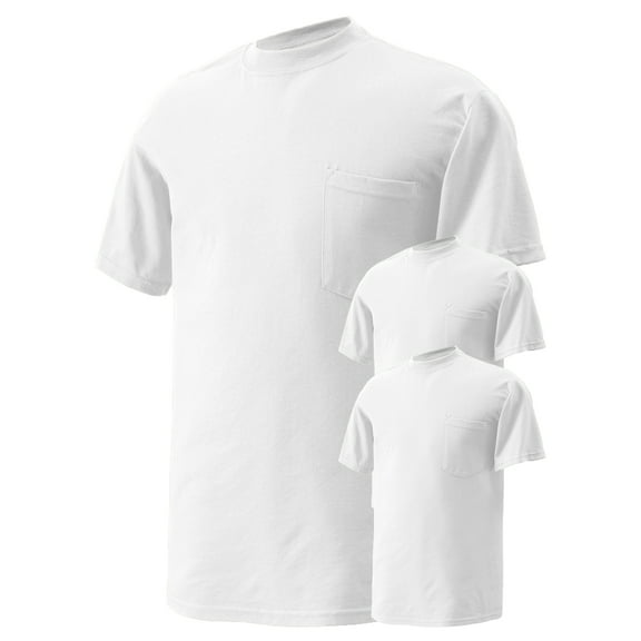 Gildan DryBlend 50 Cotton/50 DryBlend Poly Pocket T-Shirt, Pack of 3