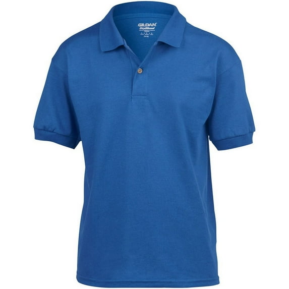 Gildan DryBlend Childrens Jersey Polo Shirt (Pack of 2)