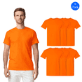 thumbnail image 1 of Gildan DryBlend Hi Vis Safety Short Sleeve T-Shirt, High Visibility, Fire Dept Hi Vis Tees, Pack of 6, Safety Tee, Safety Orange, M, 1 of 5