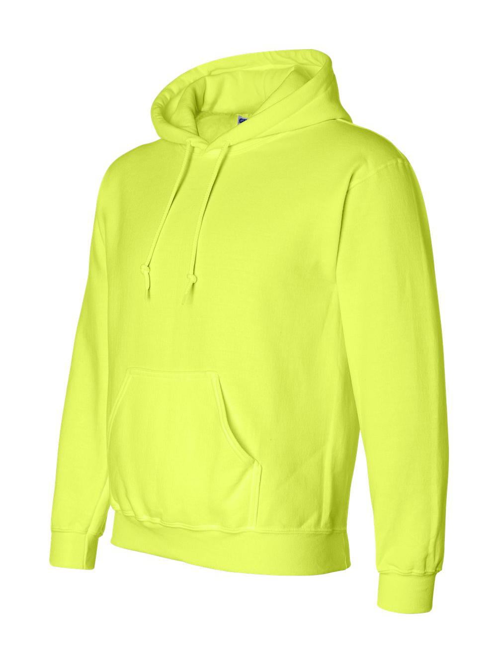Gildan DryBlend Hooded Sweatshirt 12500 Safety Green Size M