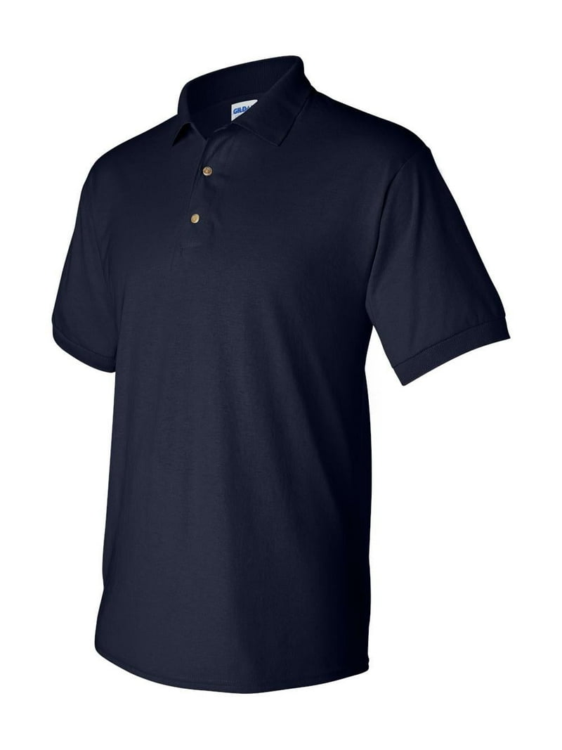 Gildan DryBlend Jersey Polo, Navy, Medium Size, Moisture-Wicking