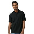 thumbnail image 1 of Gildan DryBlend Jersey Polo for Men, Casual Short Sleeve Shirt, Moisture-Wicking, Black, S, 1 of 7