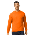 thumbnail image 1 of Gildan DryBlend Men’s Safety Long Sleeve T-Shirt, High-Visibility Workwear, Safety Orange, L, 1 of 5
