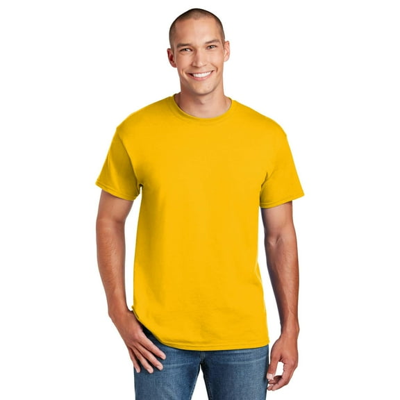 Gildan DryBlend Short Sleeve T-Shirt for Men, Crew Neck, Classic Fit, Daisy, S-3XL, 1-Pack