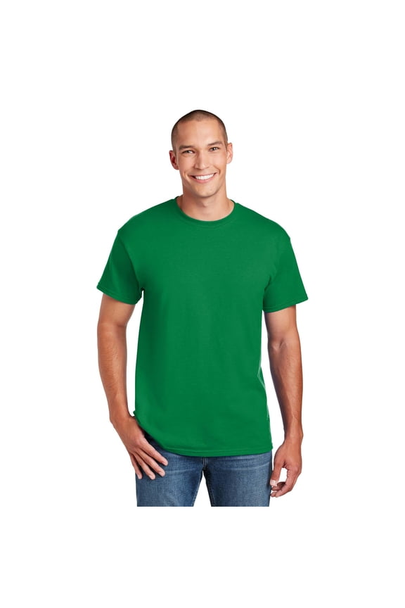DryBlend Short Sleeve T-Shirt for Men, Crew Neck, Classic Fit, Kelly, S-3XL, 1-Pack