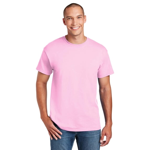 Gildan DryBlend Short Sleeve T-Shirt for Men, Crew Neck, Classic Fit, Light Pink, S-3XL, 1-Pack