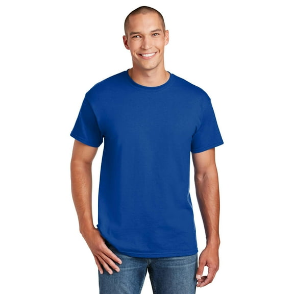 Gildan DryBlend Short Sleeve T-Shirt for Men, Crew Neck, Classic Fit, Royal, S-3XL, 1-Pack
