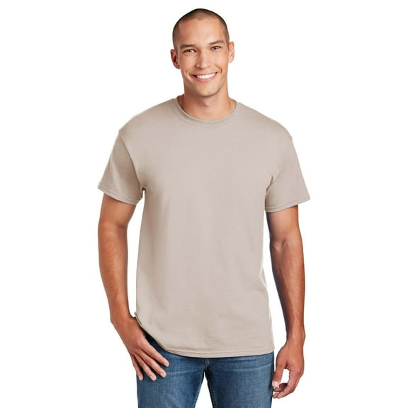 Gildan DryBlend Short Sleeve T-Shirt for Men, Crew Neck, Classic Fit, Sand, S-3XL, 1-Pack
