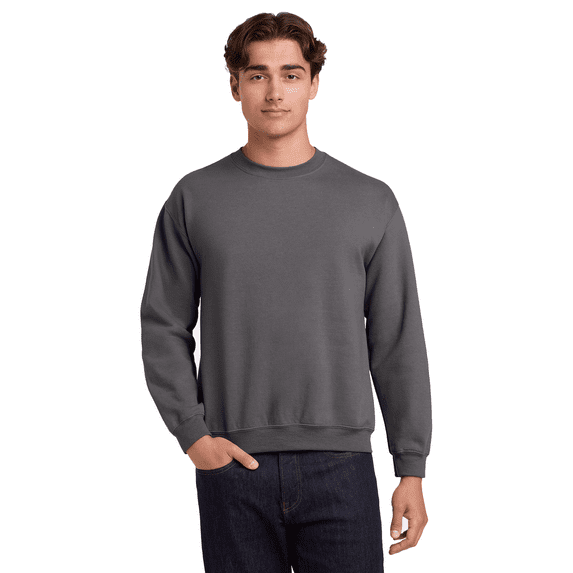 Gildan DryBlend Sweatshirt for Men, Classic Crewneck Long Sleeve Shirt Casual Pullover Sweatshirts, Charcoal, XL