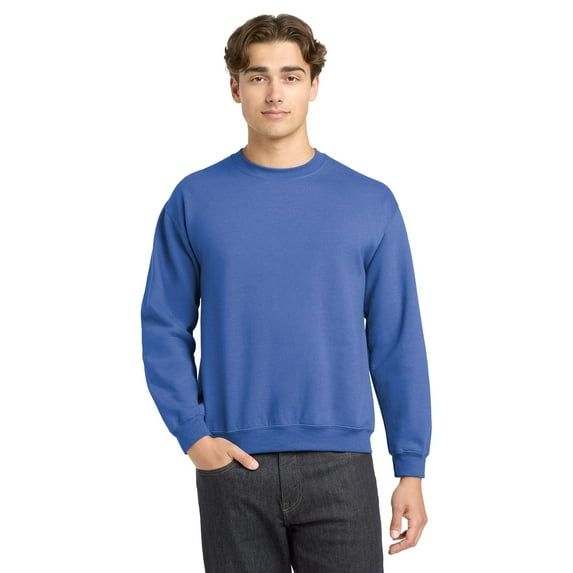 Gildan DryBlend Sweatshirt for Men, Classic Crewneck Long Sleeve Shirt Casual Pullover Sweatshirts, Royal, M