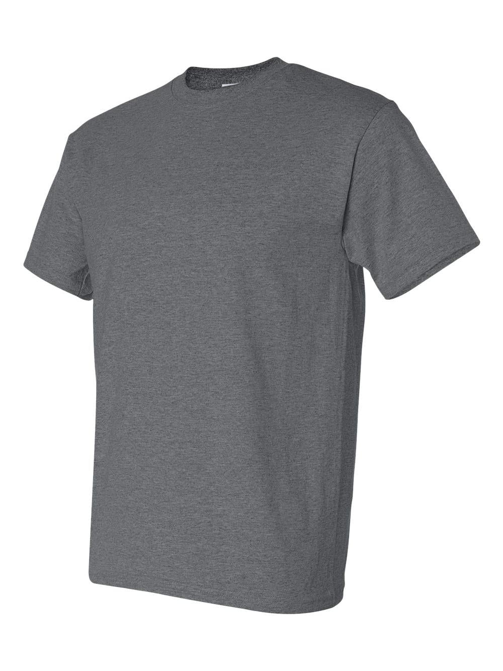 Gildan DryBlend T-Shirt, Dark Heather, XL, Moisture-Wicking, 50/50