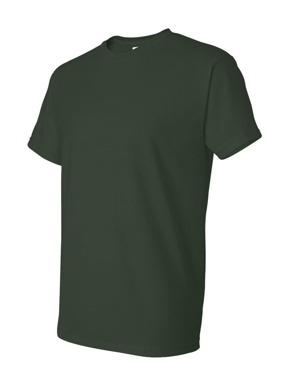 Gildan forest green long sleeve 2025 dryblend back