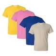 thumbnail image 1 of Gildan - DryBlend T-Shirt For Men, 50/50 Cotton/Polyester Bulk Tee, Assorted Short Sleeve Crewneck Plain Tees, Multi Pack Solid T-shirts (Dark+Bright Color 4 Pack, XL), 1 of 7