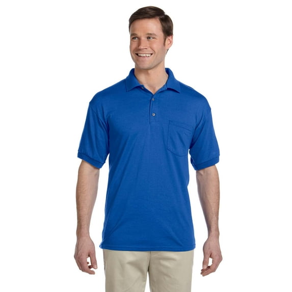 Gildan G890 Men Dryblend 6 Oz. 50/50 Jersey Polo With Pocket