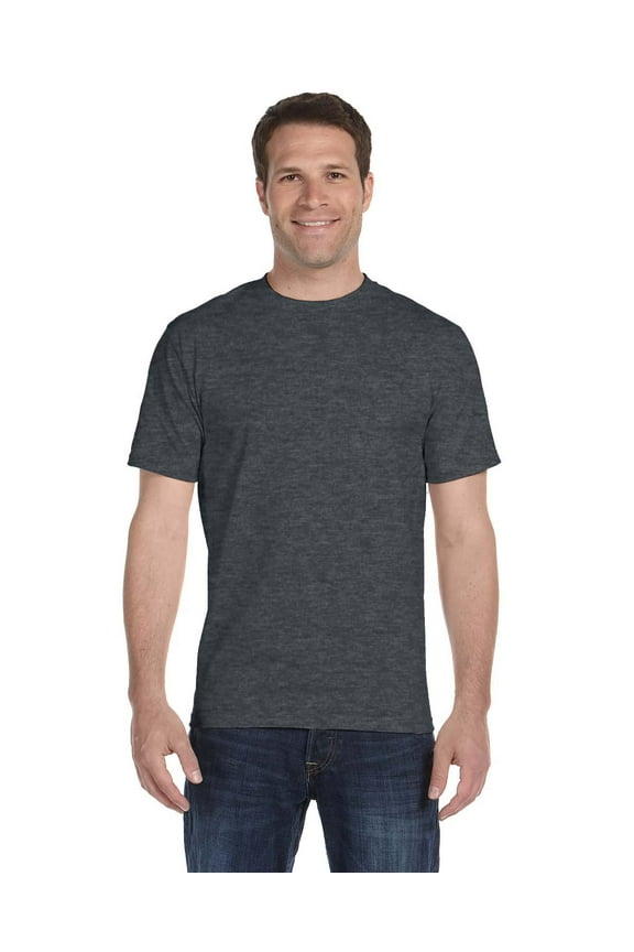 Dryblend Adult Tee , G800 , Dark Heather , X-Large