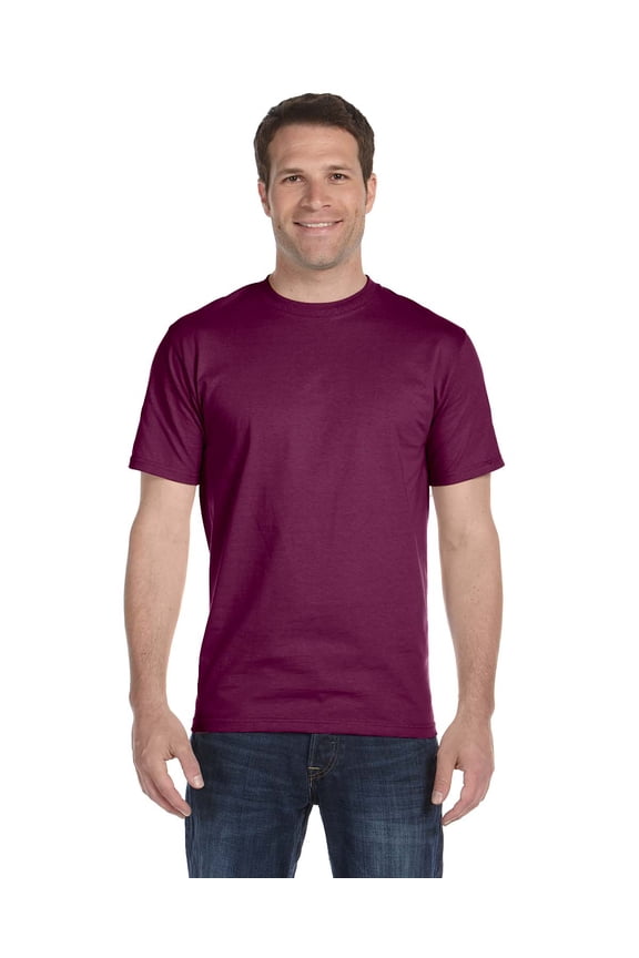 Dryblend Adult Tee , G800 , Maroon , Large
