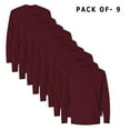 thumbnail image 1 of Gildan Dryblend Long Sleeve T-Shirt | 50/50 Cotton / Polyester- Maroon - Men's Moisture-Wicking Performance Tee | 2xl Size, 1 of 5
