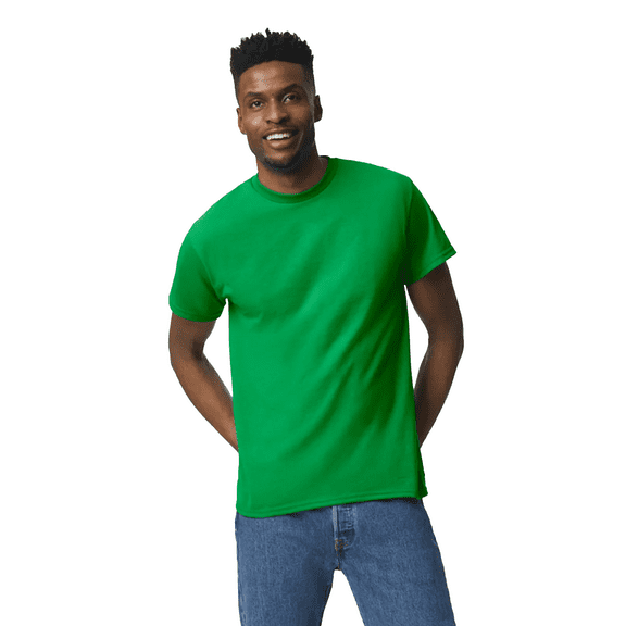 Gildan Dryblend T-Shirt, Men's Short Sleeve Crewneck Blank Tee for Arts and Crafts, Irish Green, L