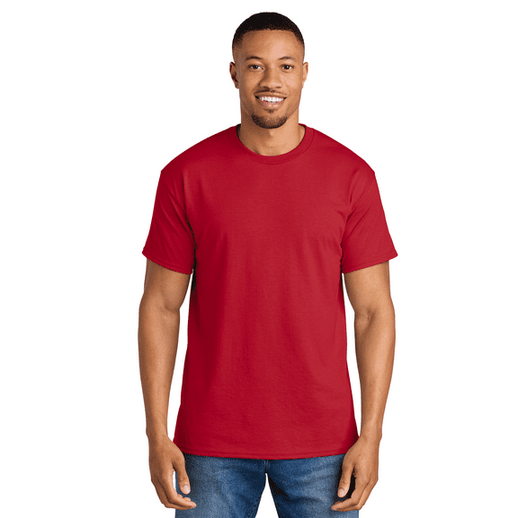 Gildan Dryblend T-Shirt, Men's Short Sleeve Crewneck Blank Tee for Arts and Crafts, Red, M