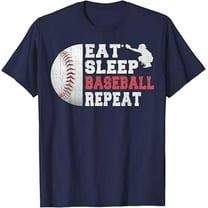 Gildan Eat Sleep Baseball Repeat Funny Baseball Catcher Boys Youth Hot Trending T-Shirt Unisex S To 5Xl