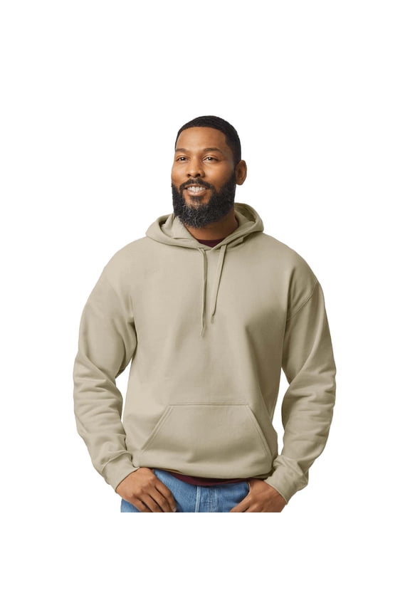 Fleece Pullover Hoodie for Men | Heavy Blend Warm Cozy Hooded Sweatshirt for Warmth & Comfort in Black, 8 oz. 50/50 Cotton/Polyester- Size S