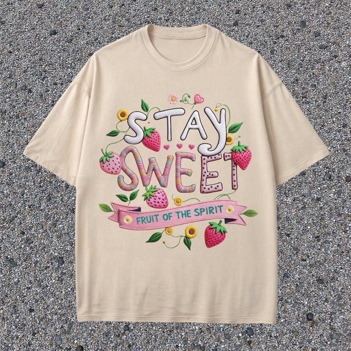 Gildan Fruits Of The Spirit Strawberry Tee, Retro Boho Christian Shirt ...
