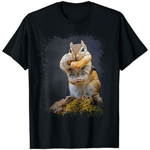 Gildan Funny Chipmunk With Cartoon Splatter Photo Funny Animal Tee Hot Trending T-Shirt Unisex S To 5Xl