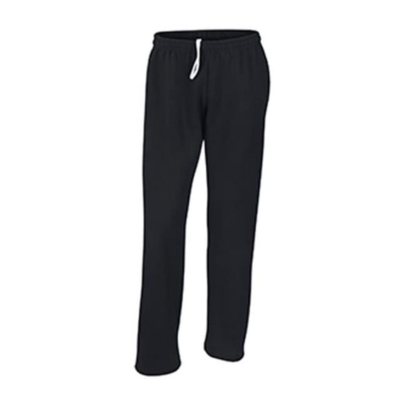 Gildan G12300 Dryblend Adult Open Bottom Pocketed Sweat Pant - Black - 2X