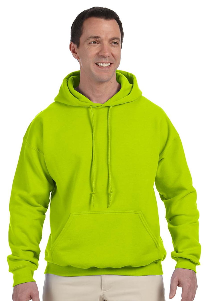 Safety green deals gildan hoodie